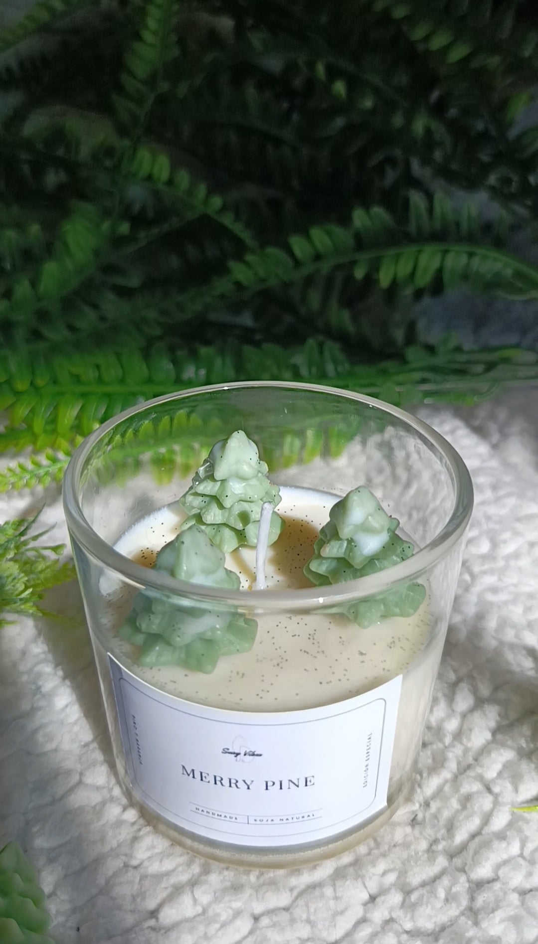 Vela Navideña Merry Pine